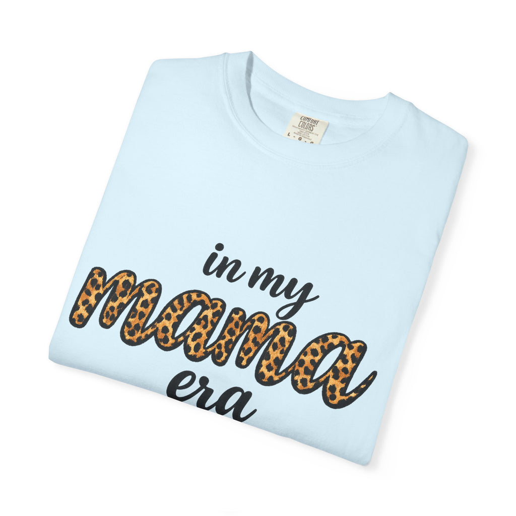 Mama Era Leopard Print T‑Shirt — "in my mama era" Casual Mom Tee