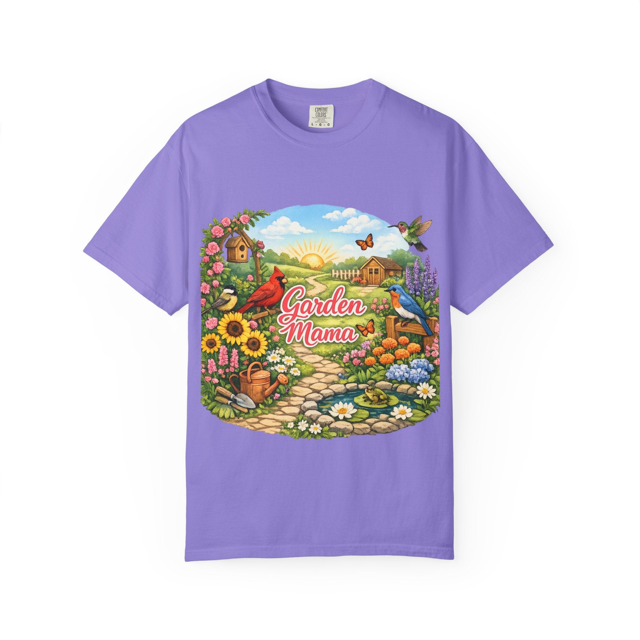Garden Mama T-Shirt — Floral Cottage Garden Tee for Moms & Gardeners