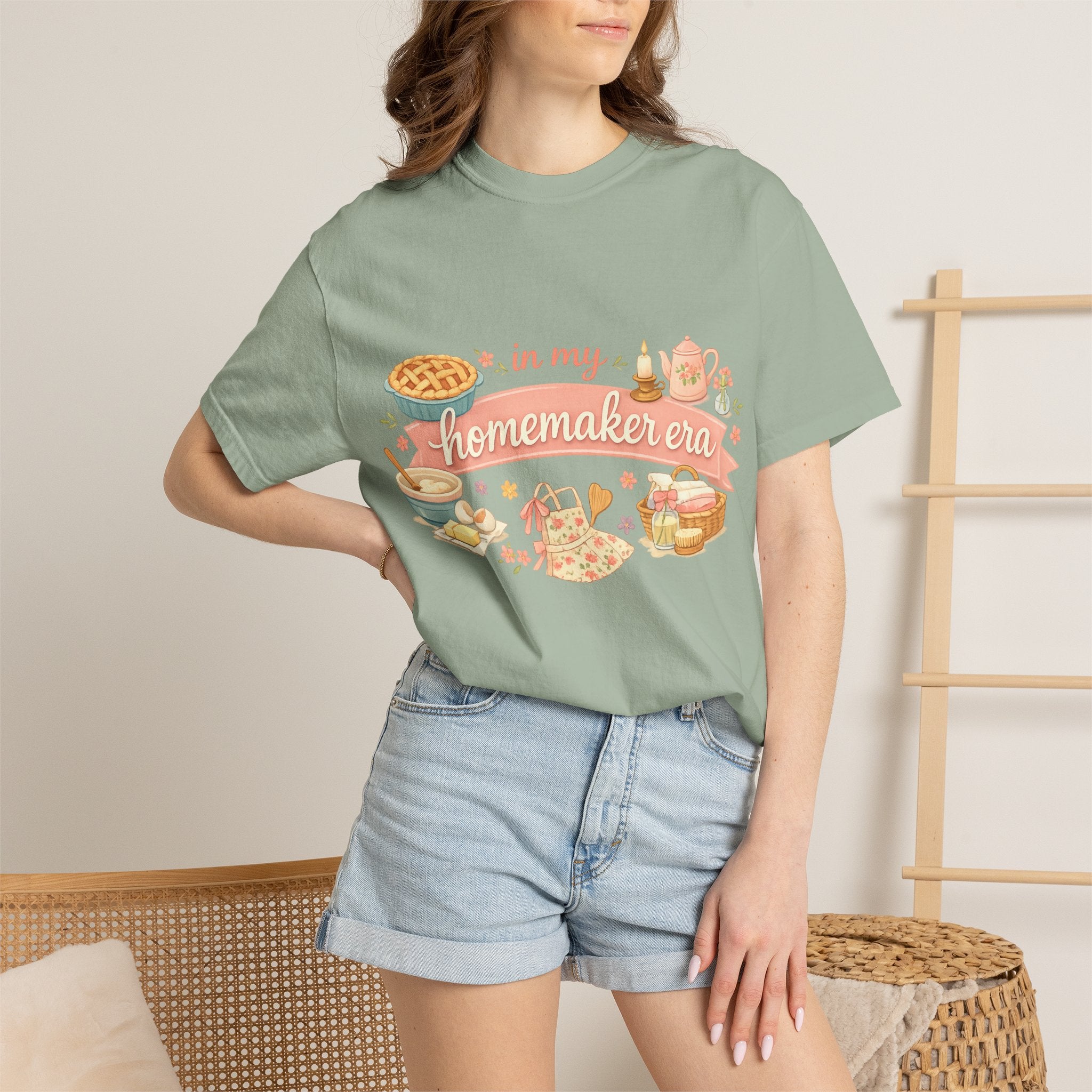 Homemaker Era T-Shirt — Vintage Baking & Cozy Homelife Graphic Tee