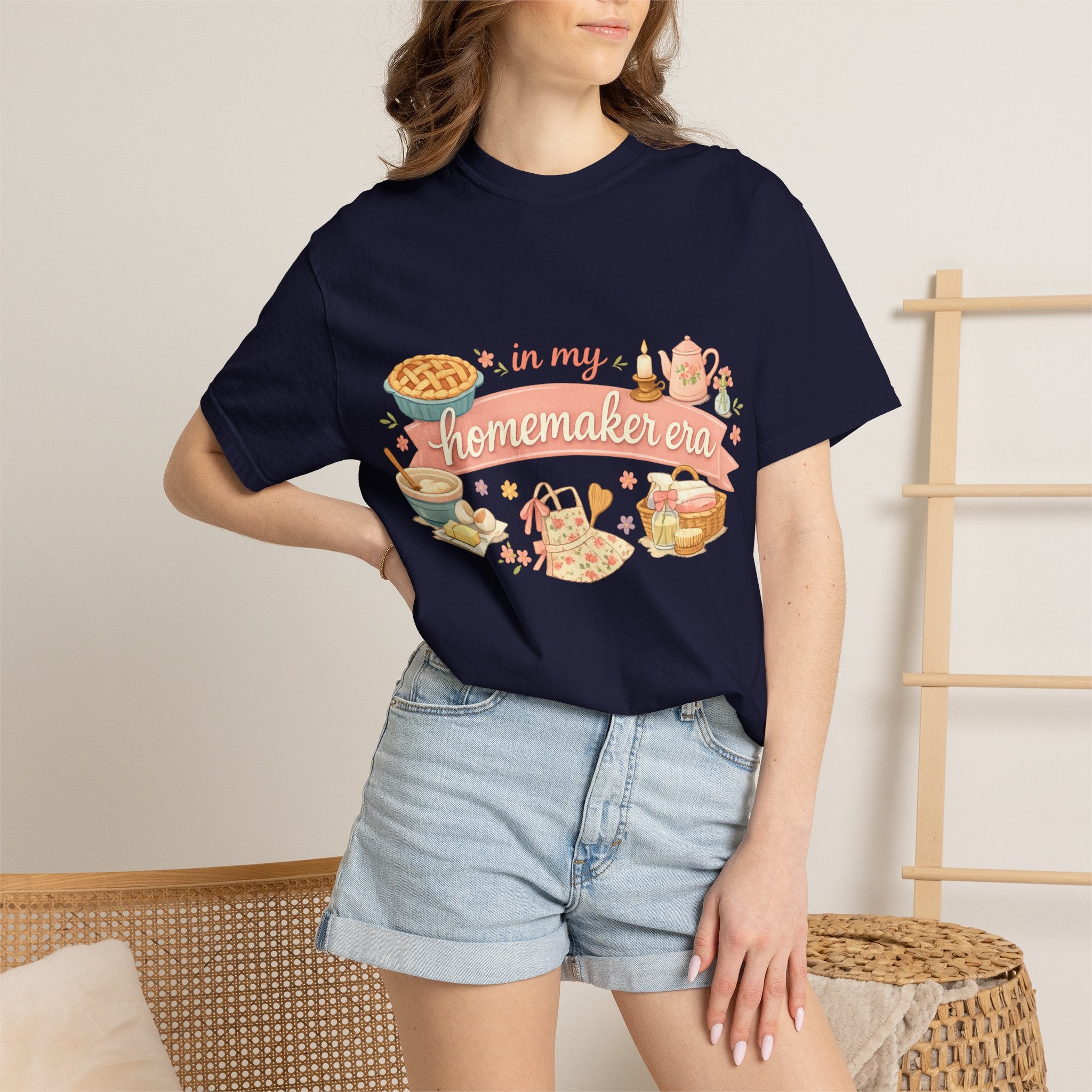 Homemaker Era T-Shirt — Vintage Baking & Cozy Homelife Graphic Tee
