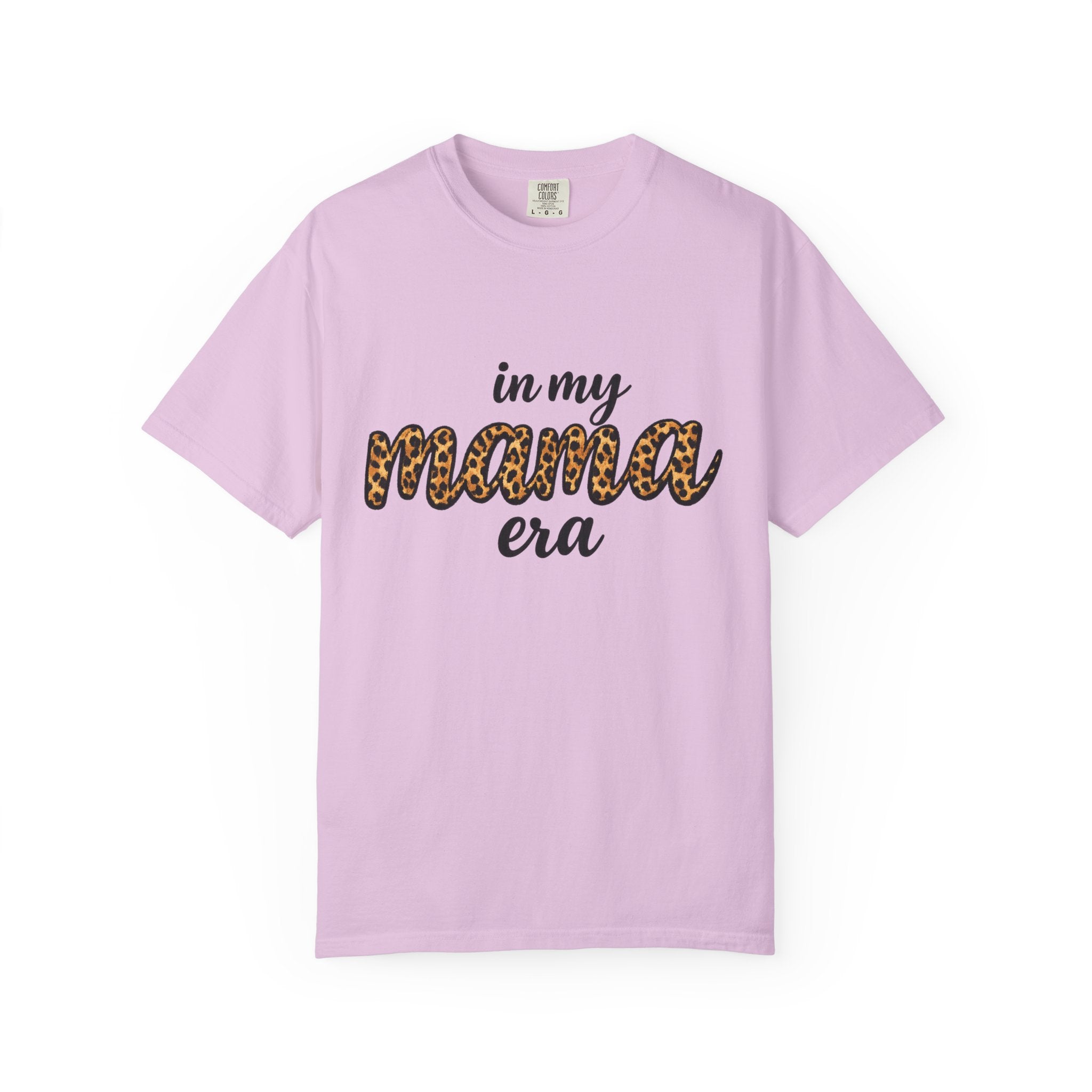 Mama Era Leopard Print T‑Shirt — "in my mama era" Casual Mom Tee