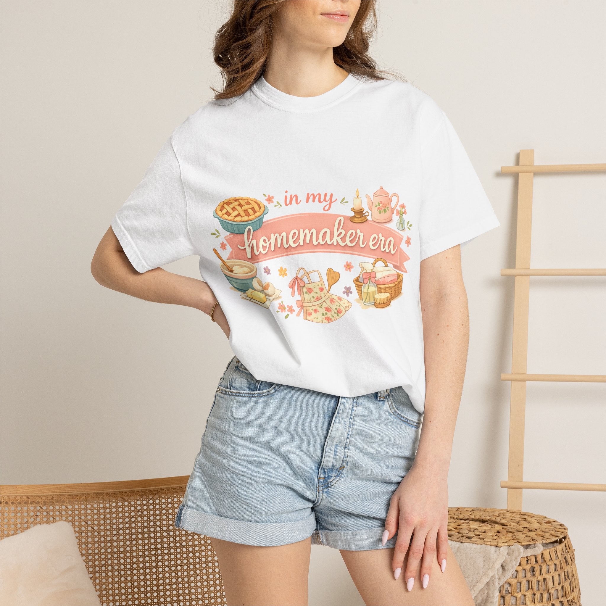 Homemaker Era T-Shirt — Vintage Baking & Cozy Homelife Graphic Tee