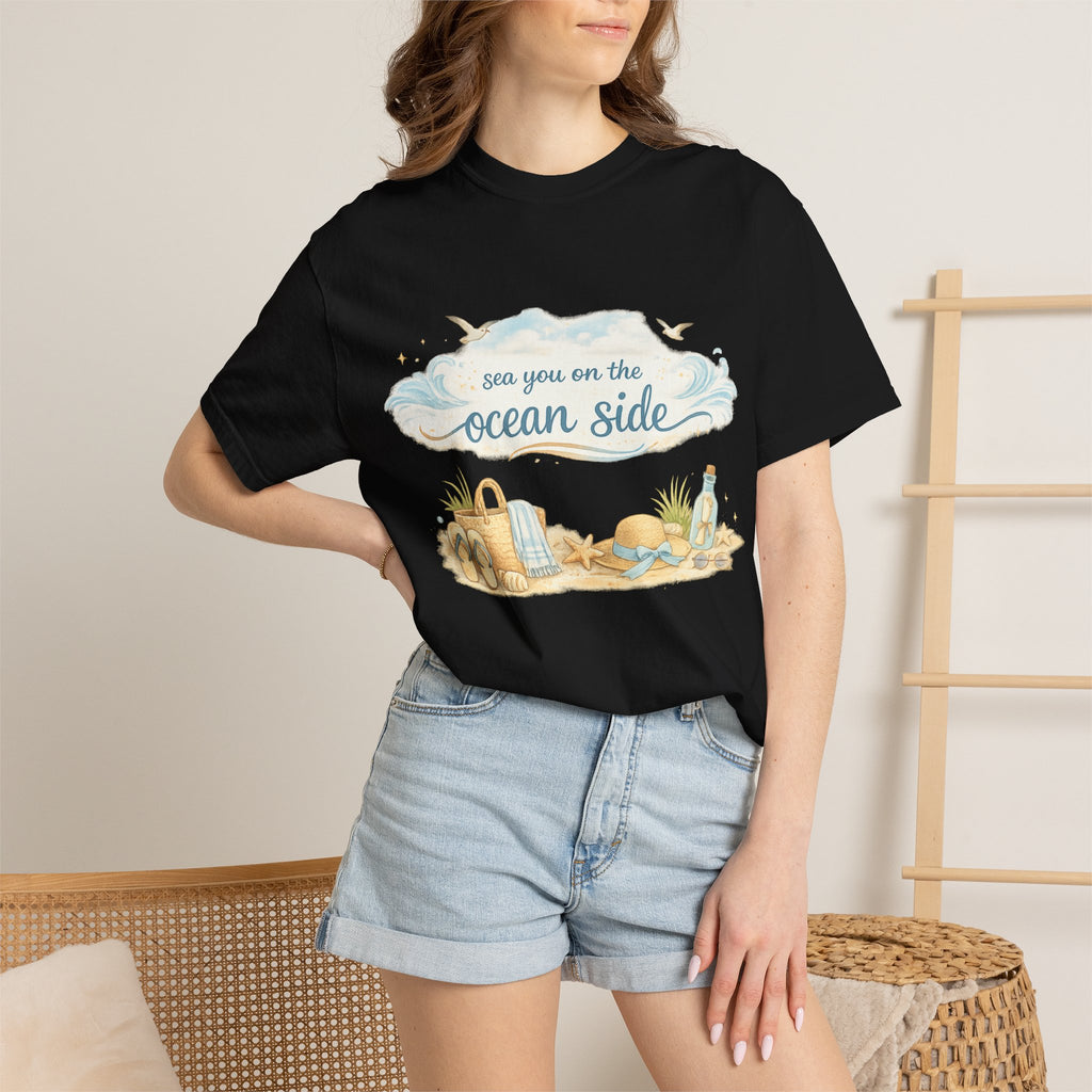 Ocean Side Beach T-Shirt — "See You on the Ocean Side" Summer Tee