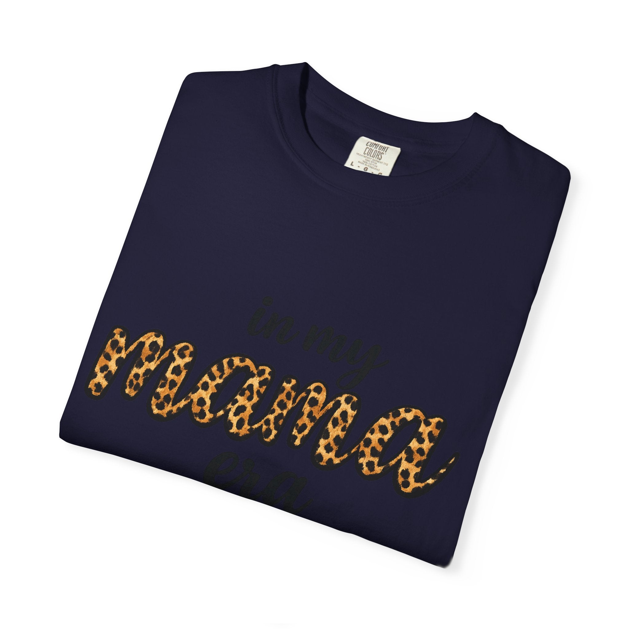 Mama Era Leopard Print T‑Shirt — "in my mama era" Casual Mom Tee