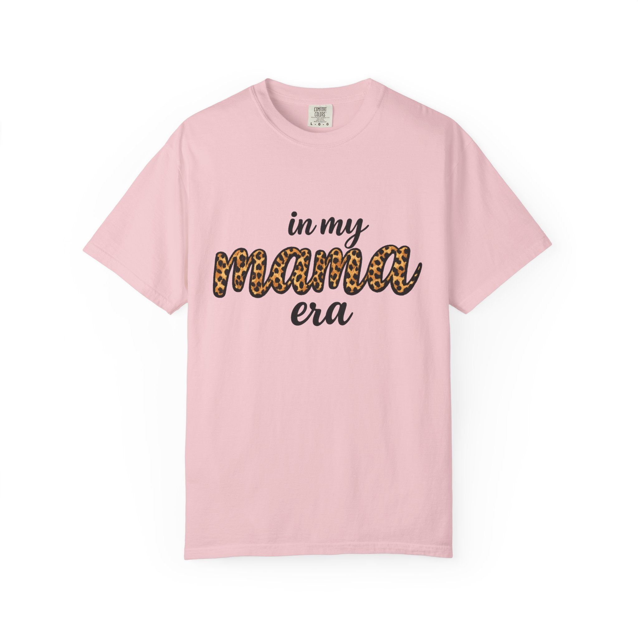 Mama Era Leopard Print T‑Shirt — "in my mama era" Casual Mom Tee