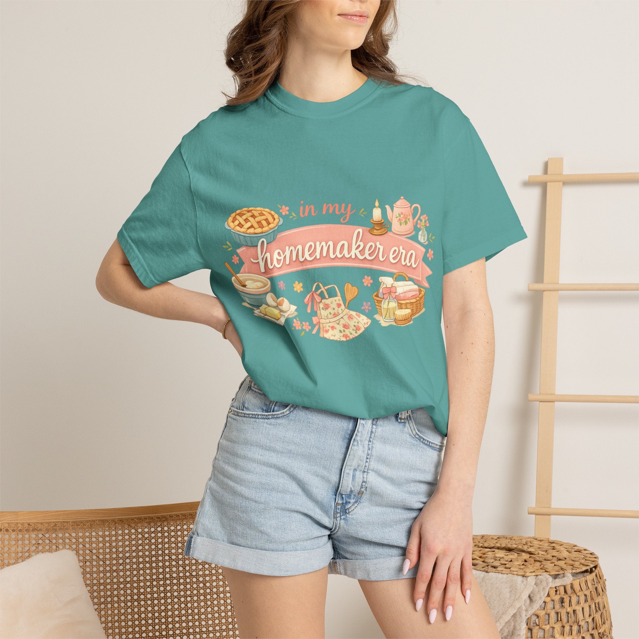 Homemaker Era T-Shirt — Vintage Baking & Cozy Homelife Graphic Tee