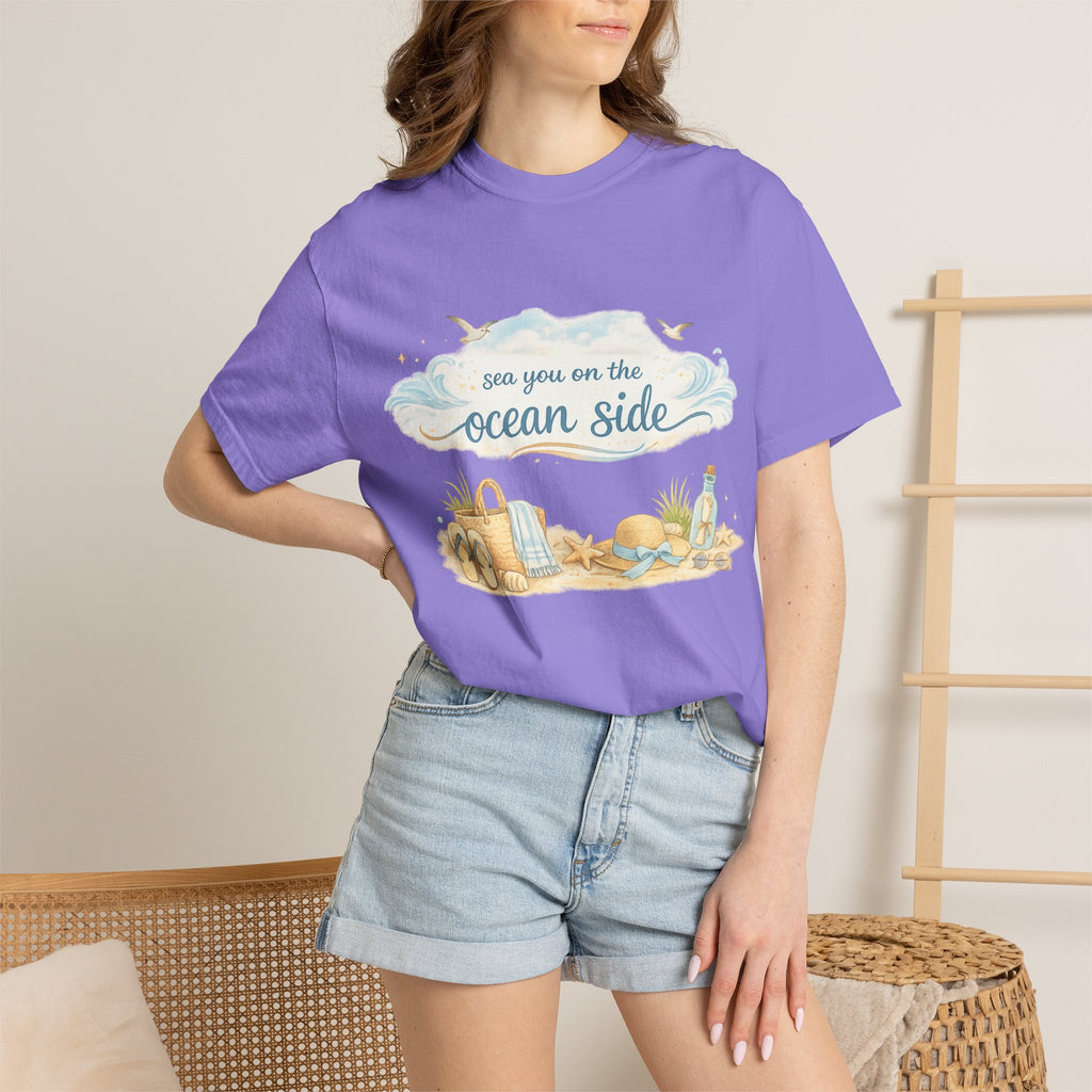 Ocean Side Beach T-Shirt — "See You on the Ocean Side" Summer Tee