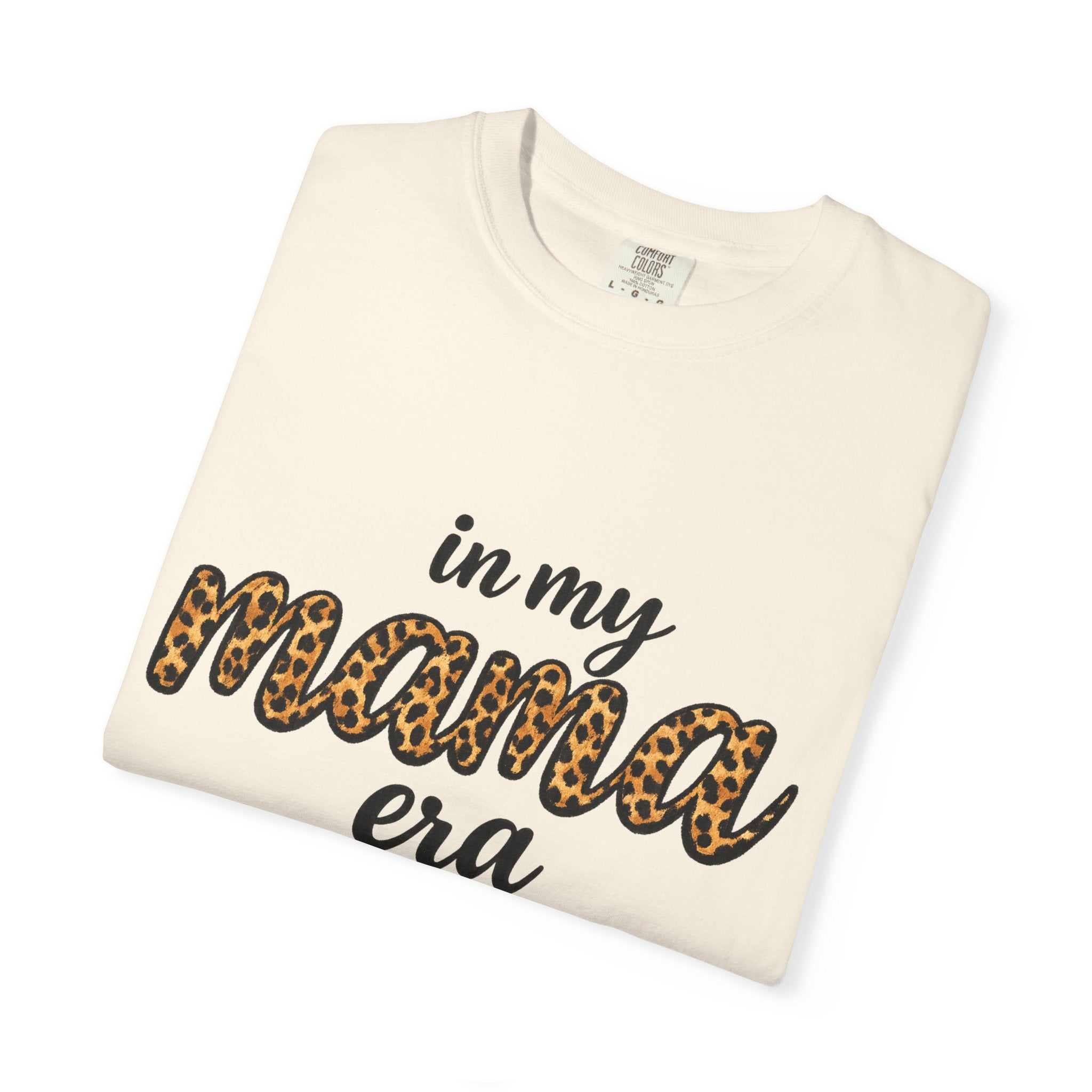Mama Era Leopard Print T‑Shirt — "in my mama era" Casual Mom Tee