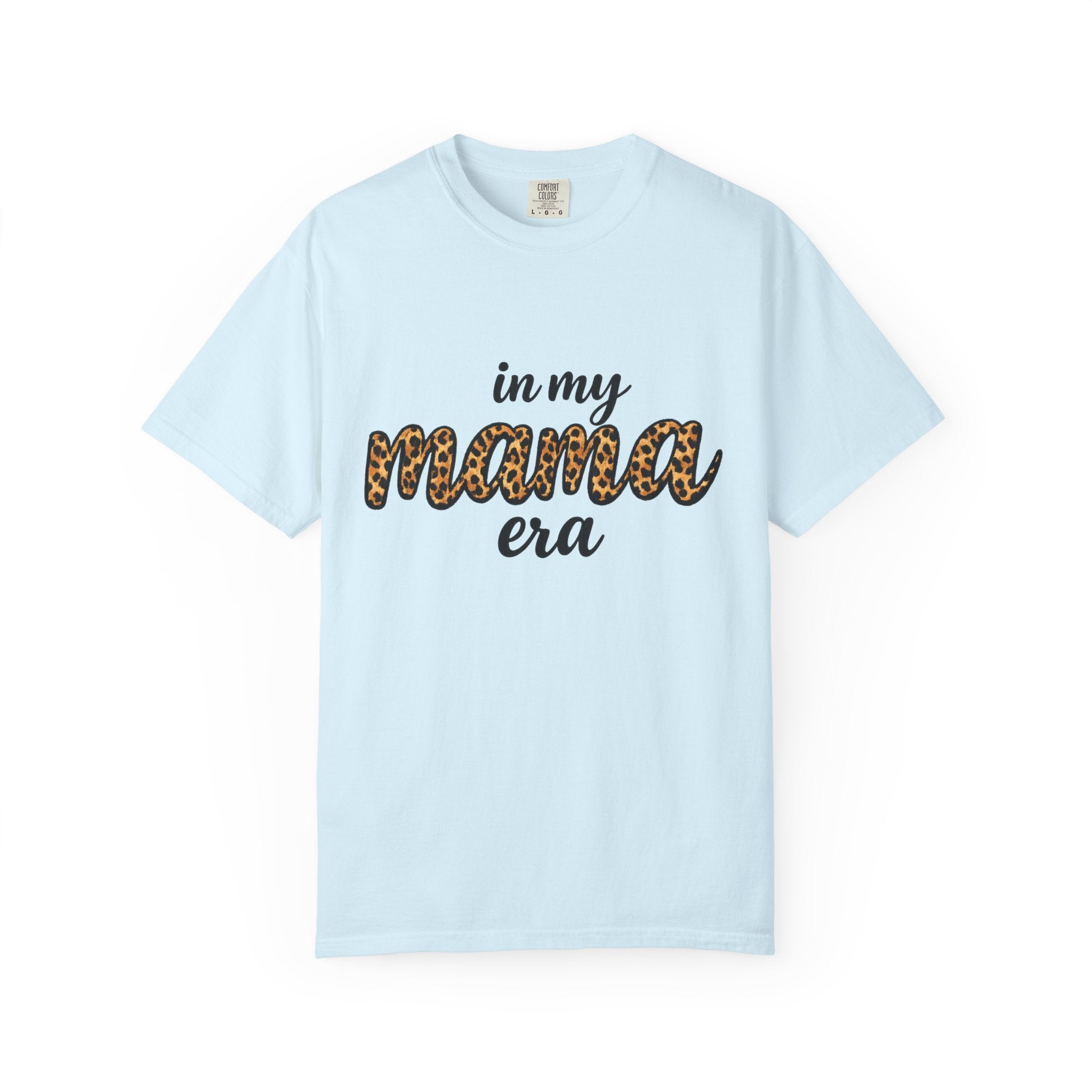 Mama Era Leopard Print T‑Shirt — "in my mama era" Casual Mom Tee