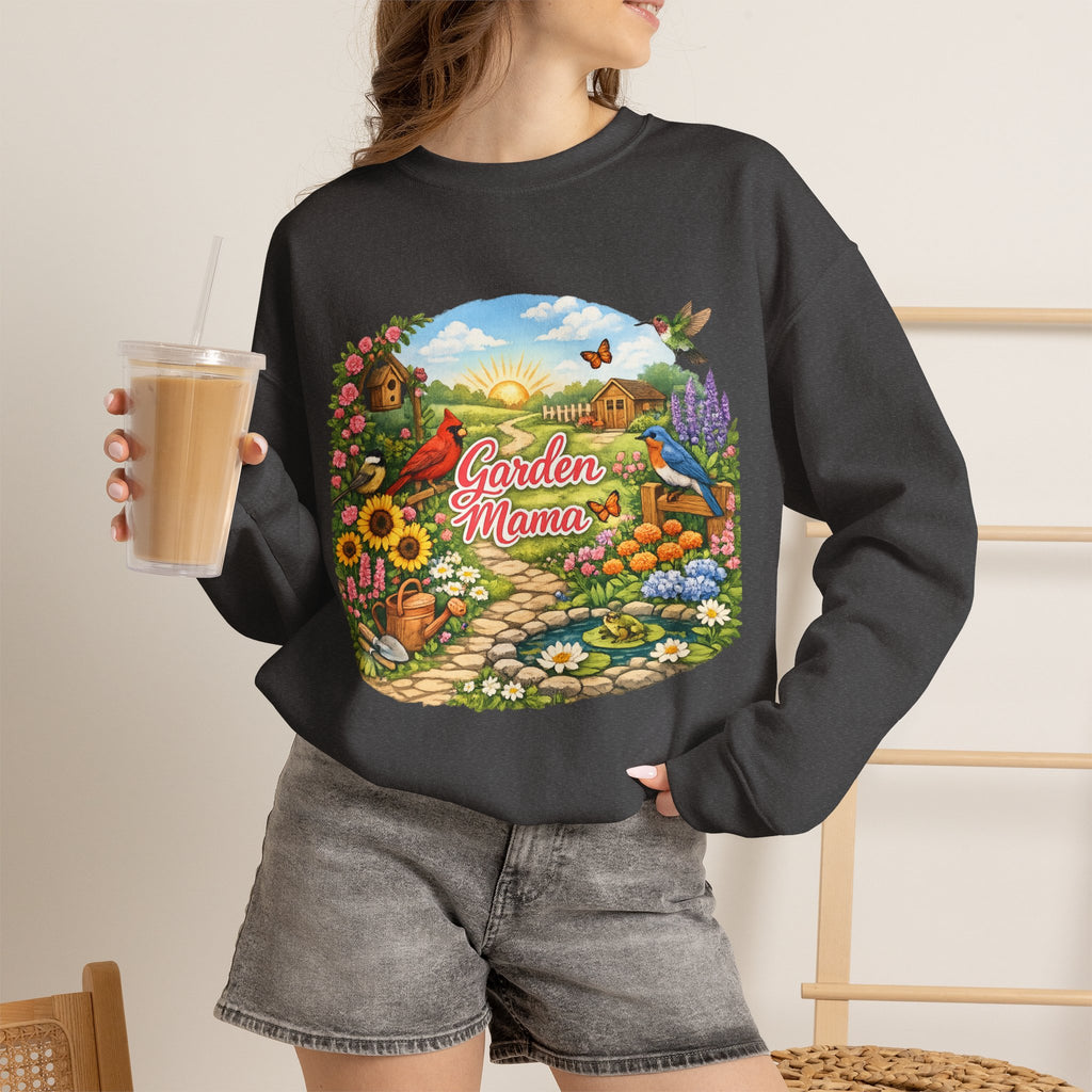 Garden Mama Crewneck Sweatshirt — Floral Cottagecore Gardening Gift