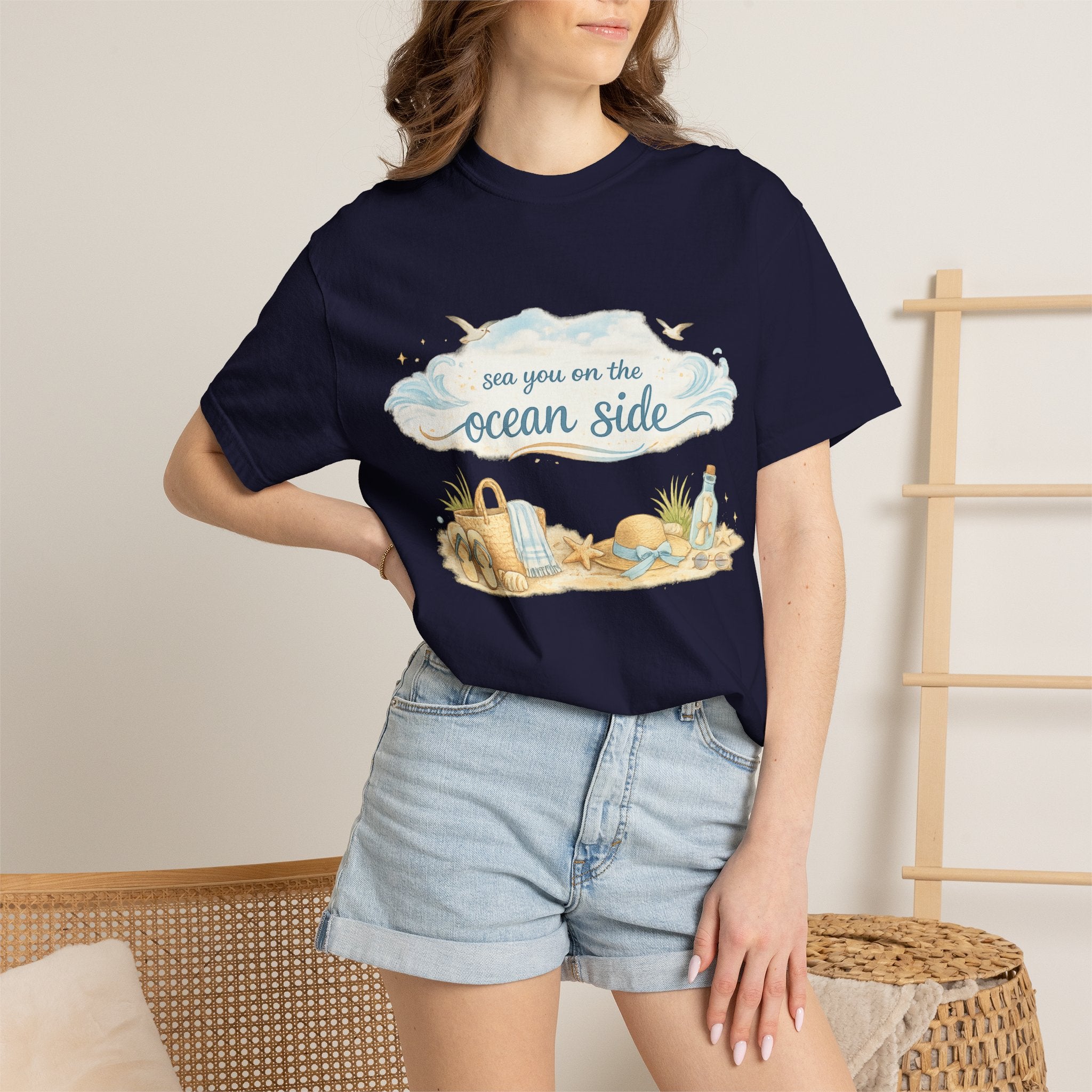 Ocean Side Beach T-Shirt — "See You on the Ocean Side" Summer Tee