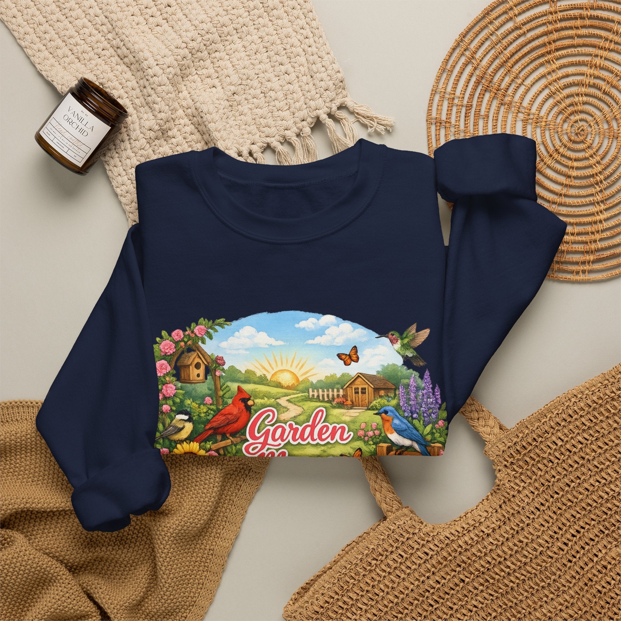 Garden Mama Crewneck Sweatshirt — Floral Cottagecore Gardening Gift