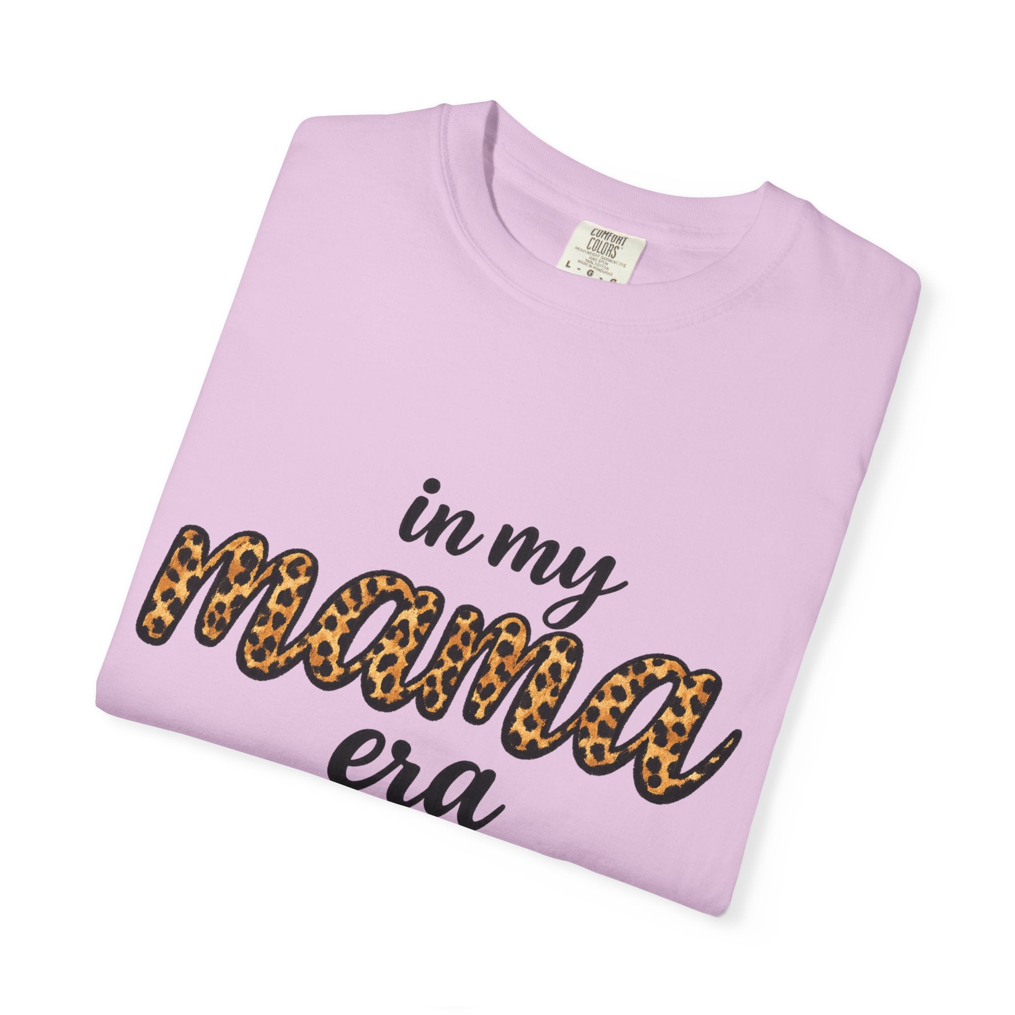 Mama Era Leopard Print T‑Shirt — "in my mama era" Casual Mom Tee