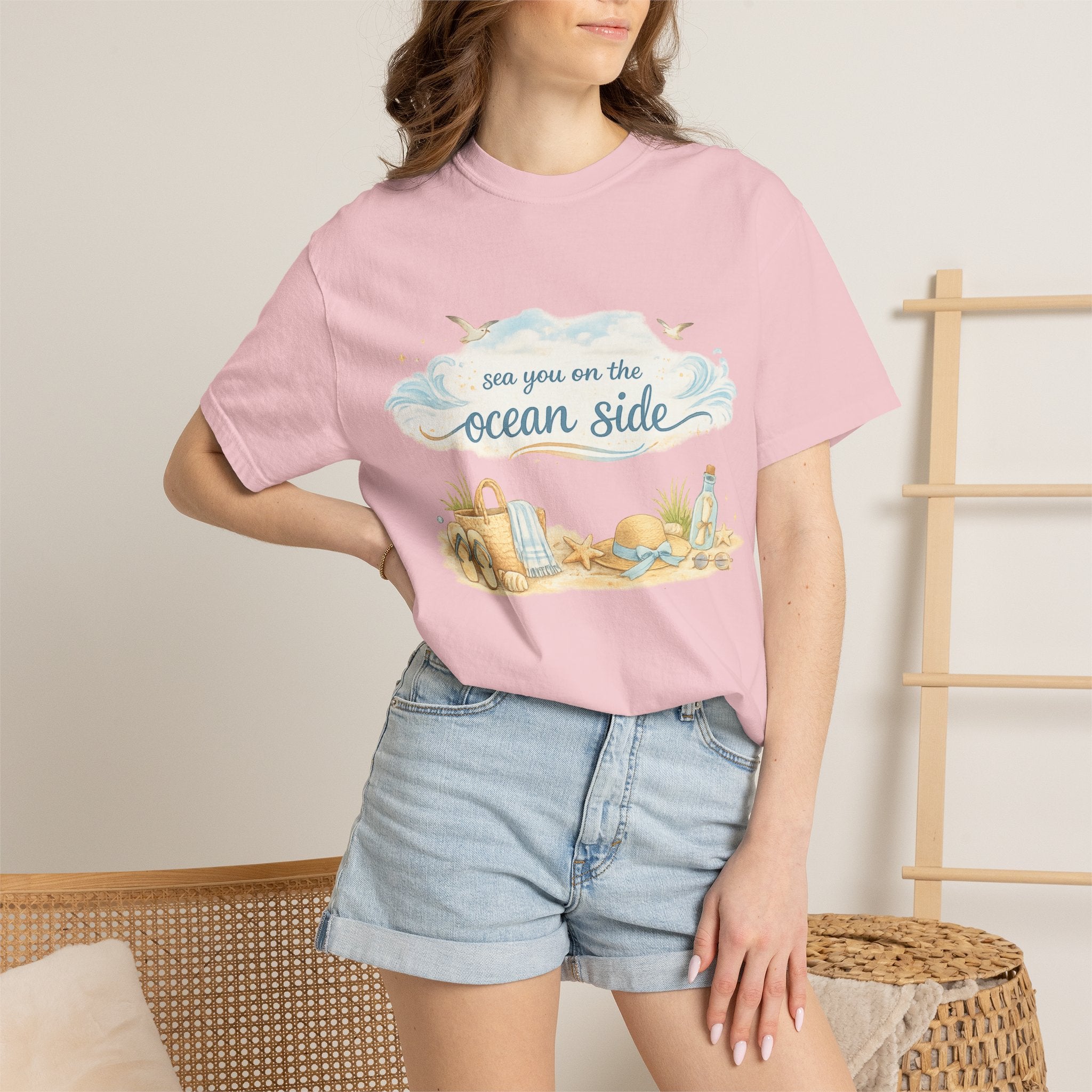 Ocean Side Beach T-Shirt — "See You on the Ocean Side" Summer Tee