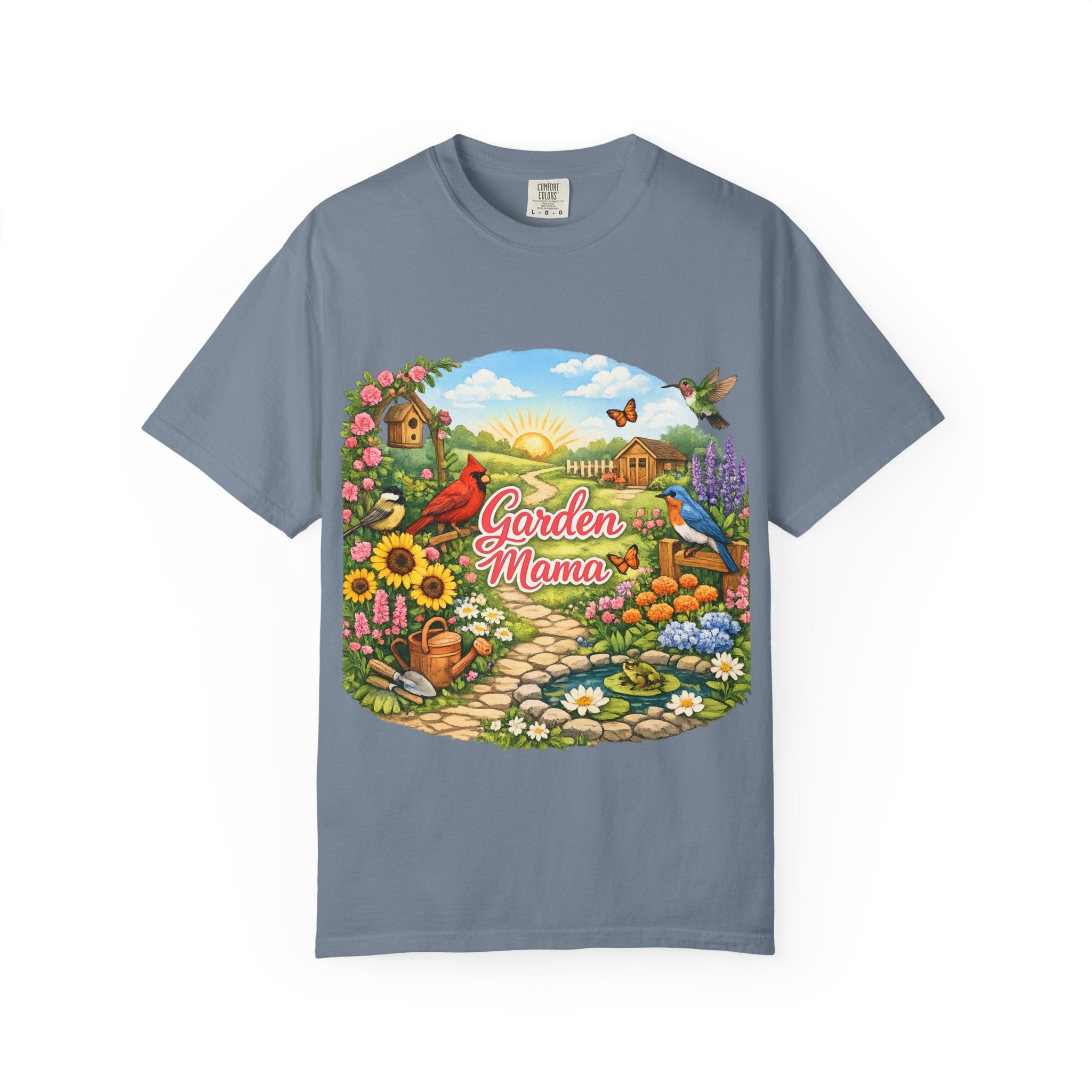 Garden Mama T-Shirt — Floral Cottage Garden Tee for Moms & Gardeners
