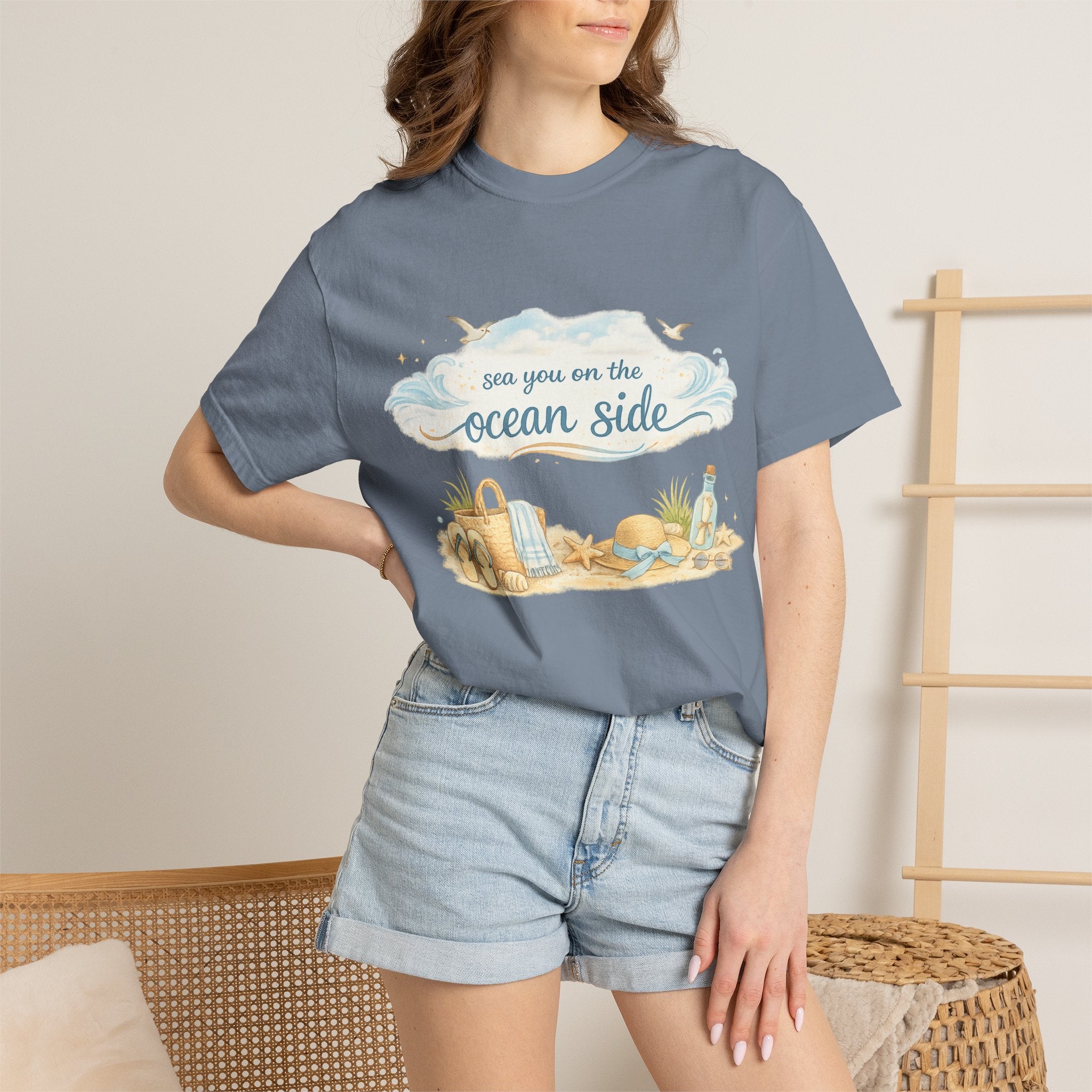 Ocean Side Beach T-Shirt — "See You on the Ocean Side" Summer Tee
